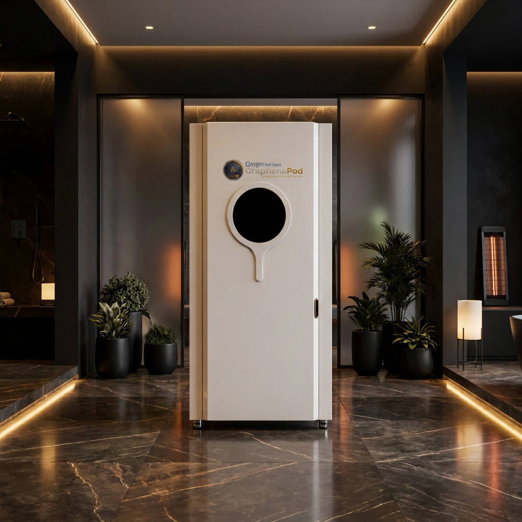 Graphene Pod installed in a luxury marble spa suite
